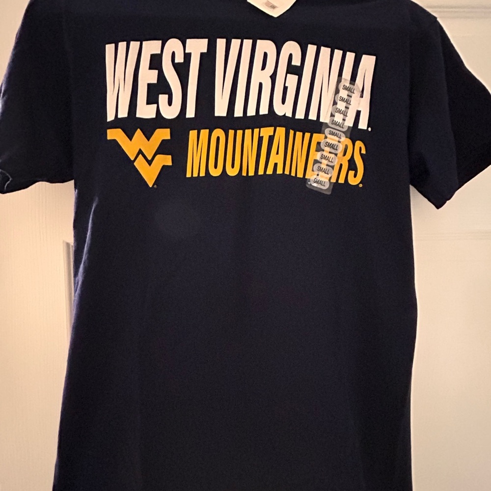 Hanes Navy Blue West Virginia Mountaineers Tee